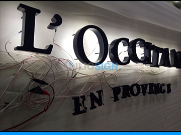 LED 3D letters for custom sign- Backlit - Occitane