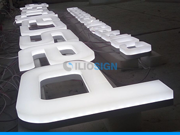 LED Reclame letters - front and side lit - Kapper