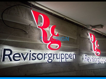 LED Reclame letters - front and side lit - accountantskantoor