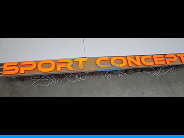 LED reclame letters - Front lit - gymnastiekzaal Sport concept