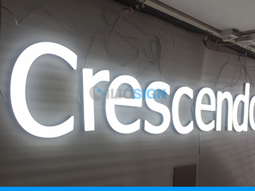 LED reclame letters - Front lit - Crescendo restaurant