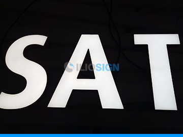 LED 3D letters for custom sign- front lit - SAT
