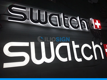 LED 3D letters for custom sign- front lit -SWATCH
