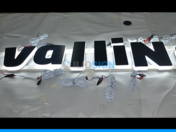 LED 3D letters for custom sign- side lit - Valline