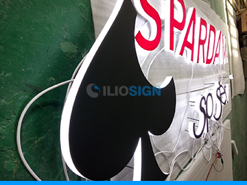 LED Reclame letters - side lit - casino