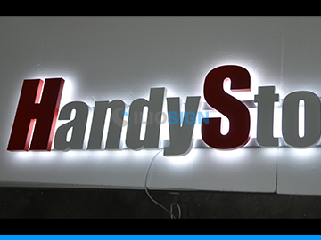 LED acrylic letters for signage - backlit - phone store