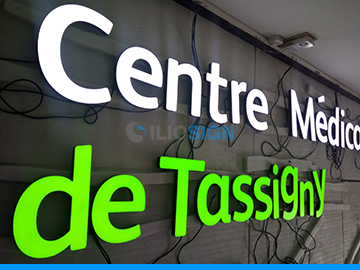 LED acrylic letters for signage - face lit- medical center