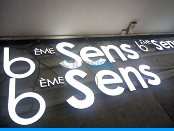 LED acrylic letters for signage - face lit- multi-location 6th sense