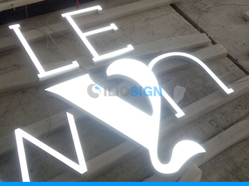 LED acrylic letters for signage - white front lit - casino sign