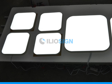 LED sign letters Squares for logos- Front light - ILIOSIGN