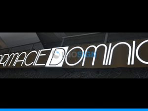 LED sign letters "Dominic" Pharmacy- Front light - ILIOSIGN