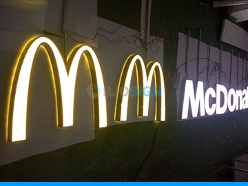 LED Reclame letters - Face en back lit - Mcdonald's