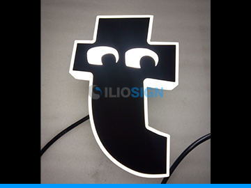 LED letters in acrylic for business sign - face lit- tiger logo - ILIOSIGN